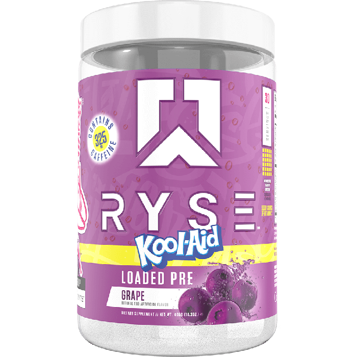 Ryse Loaded Pre - 30 Servings Kool-Aid Grape