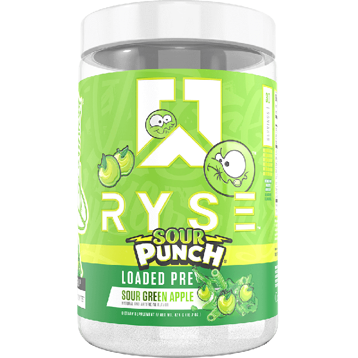 Ryse Loaded Pre - 30 Servings Sour Punch Sour Green Apple