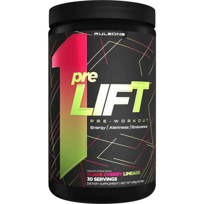 Rule 1 preLIFT - 30 Servings Black Cherry Limeade