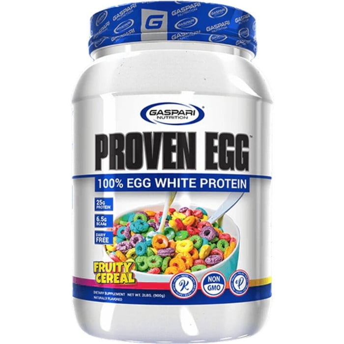Gaspari Nutrition Proven 100% Egg White Protein - 2lbs Fruity Cereal