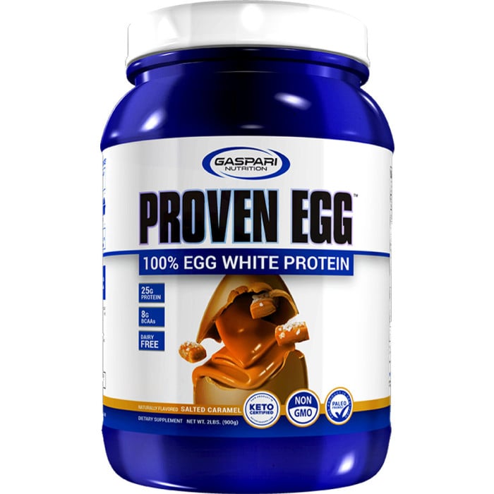 Gaspari Nutrition Proven 100% Egg White Protein 2lbs Salted Caramel