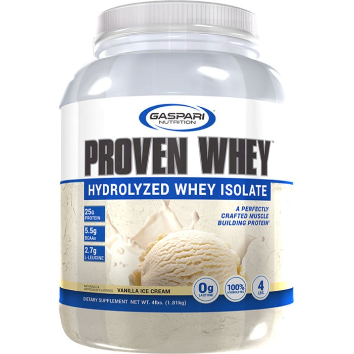 Gaspari Nutrition Proven Whey 4lbs Vanilla Ice Cream