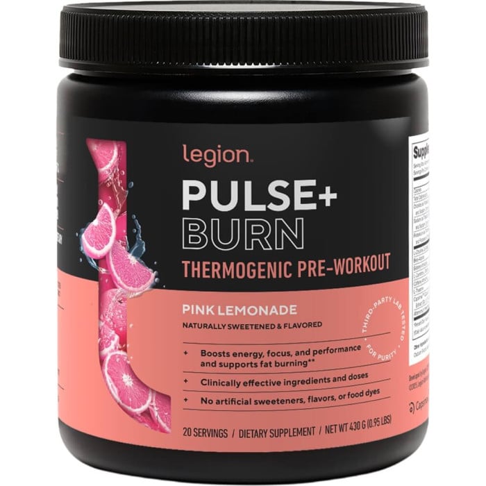 Legion Pulse+ Burn - 20 Servings Pink Lemonade