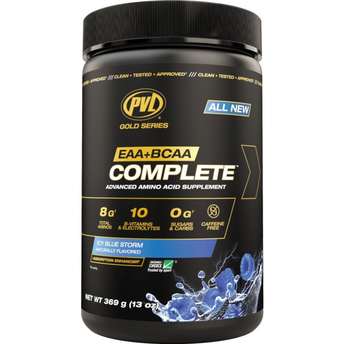 PVL Gold Series EAA + BCAA Complete - 30 Servings Icy Blue Storm