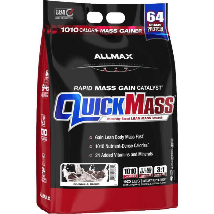 AllMAX Nutrition QuickMass - 10lbs Cookies & Cream