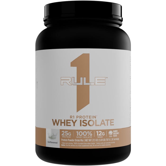 Rule 1 R1 Protein Isolate Natural - 1.69lbs Unflavored