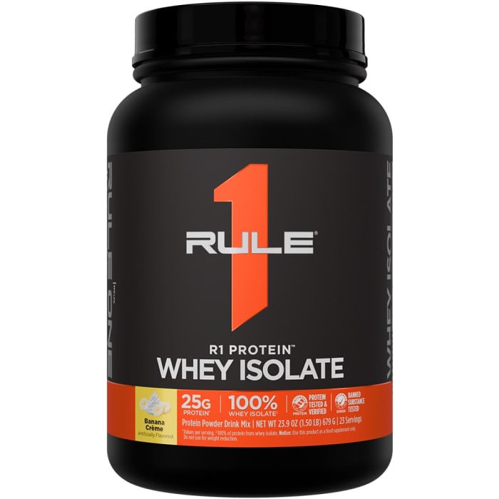 Rule 1 R1 Protein Whey Isolate - 1.5lbs Banana Creme