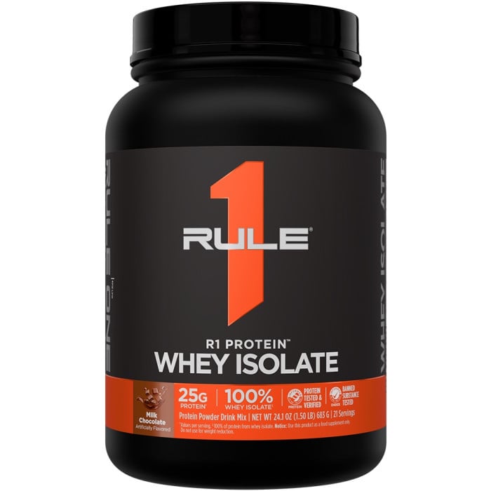 Rule 1 R1 Protein Whey Isolate - 1.5lbs Milk Chocolate