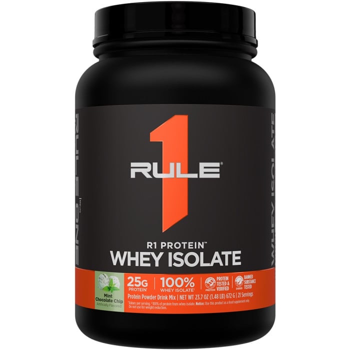 Rule 1 R1 Protein Whey Isolate - 1.5lbs Mint Chocolate Chip