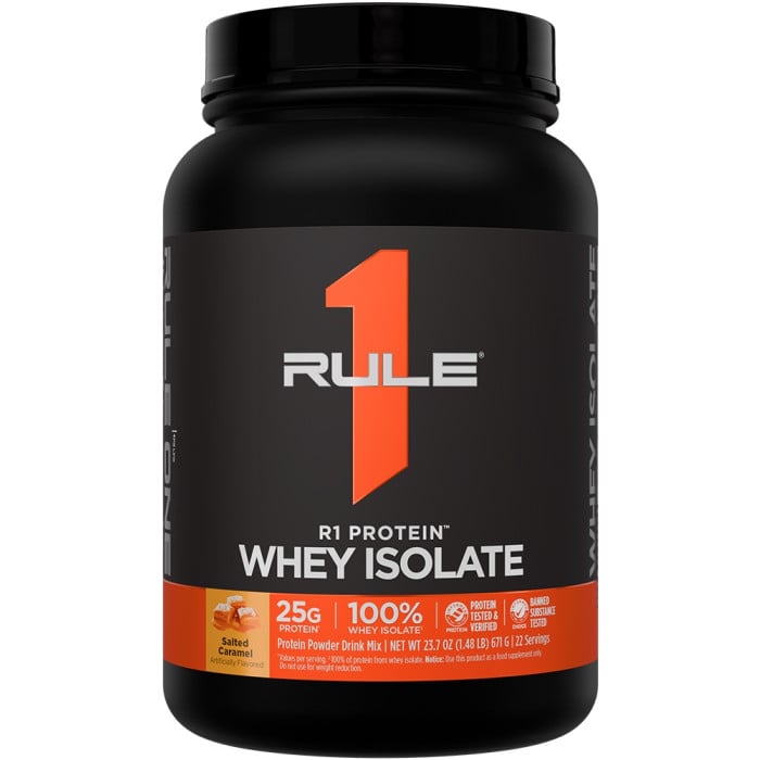Rule 1 R1 Protein Whey Isolate - 1.5lbs Salted Caramel