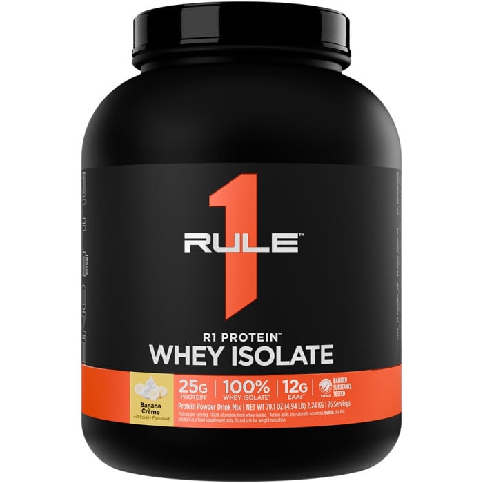 Rule 1 R1 Protein Isolate - 5lbs Frozen Banana