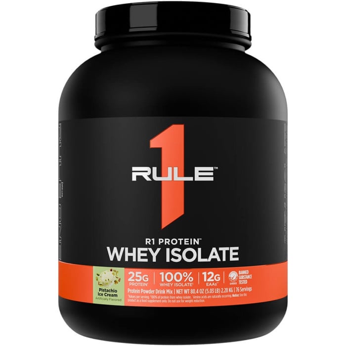 Rule 1 R1 Protein Isolate - 5lbs Pistachio Ice Cream