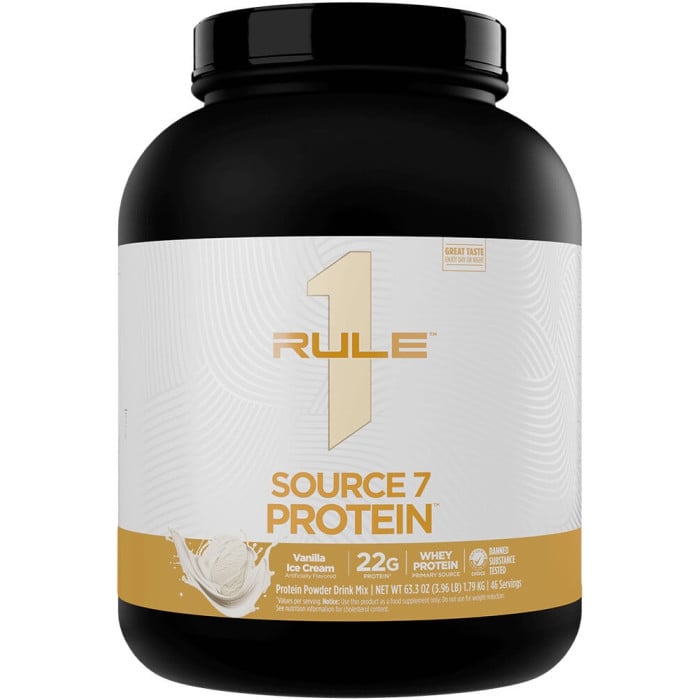 Rule 1 R1 Source7 Protein - 4lbs Vanilla Ice Cream