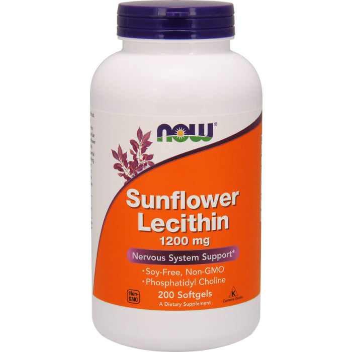 NOW Foods Sunflower Lecithin 1200mg 200 Softgels