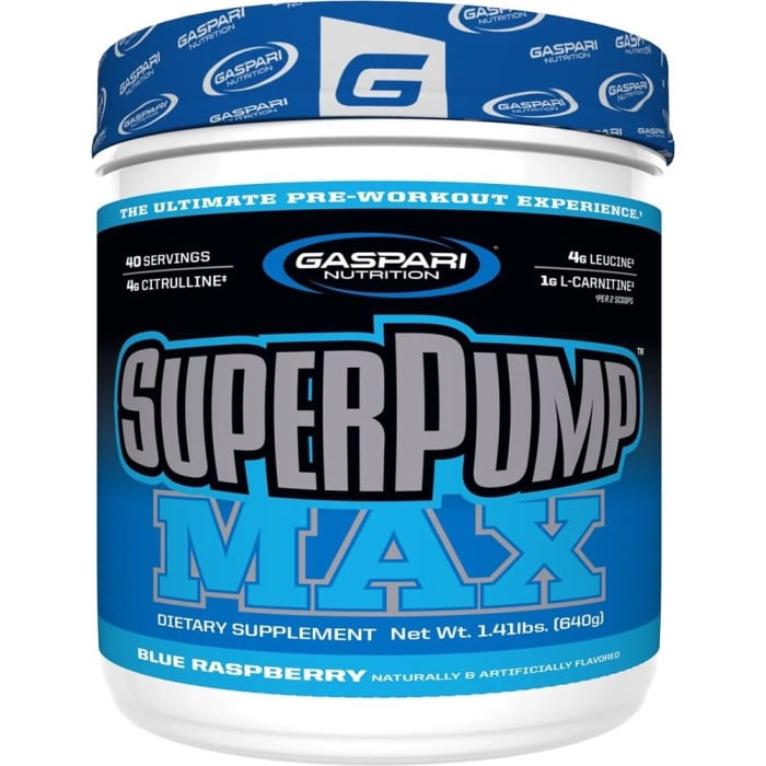 Gaspari SuperPump MAX - 40 Servings Blue Raspberry