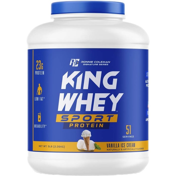 Ronnie Coleman King Whey Sport - 5lbs Vanilla Ice Cream