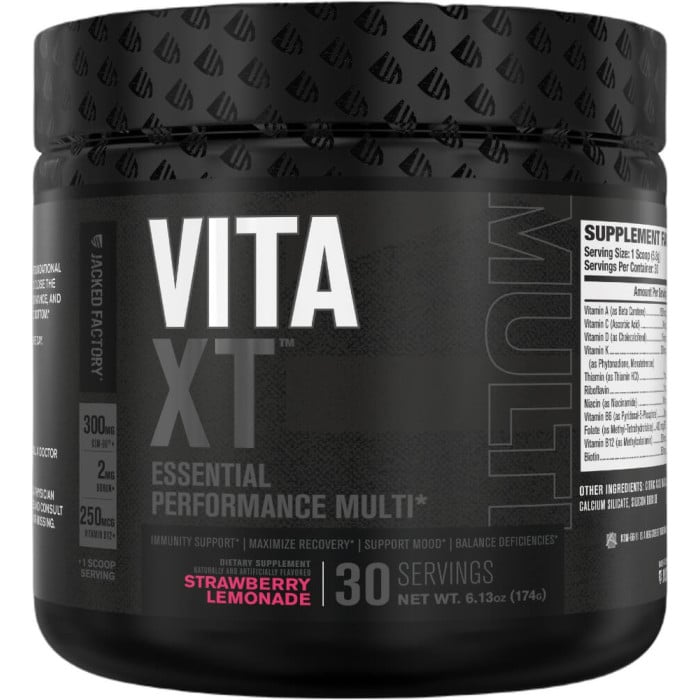Jacked Factory Vita-XT Black - 30 Servings Strawberry Lemonade