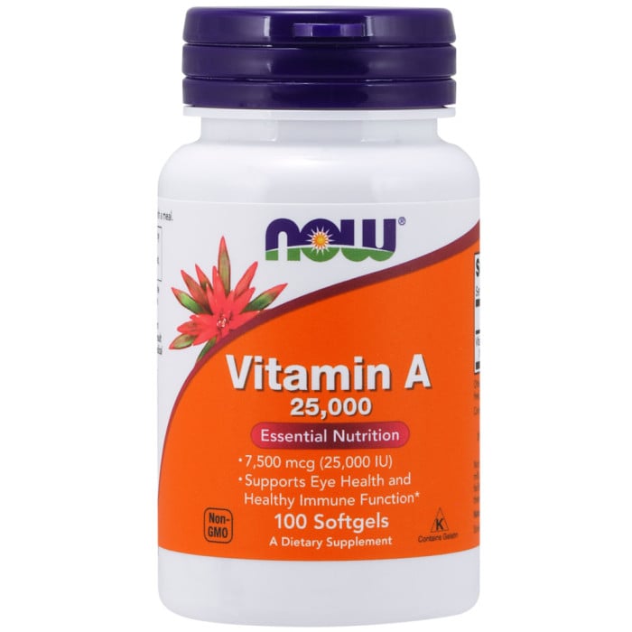 NOW Foods A 25000 IU 100 Softgels