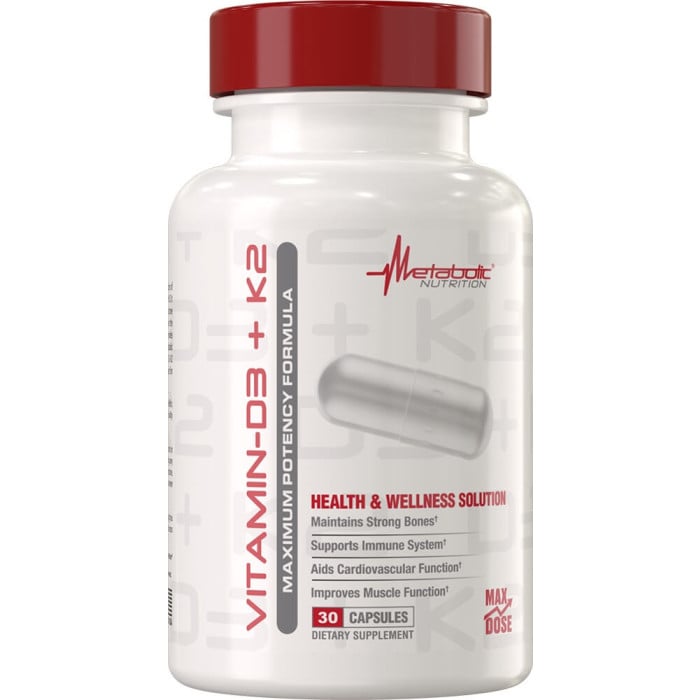 Metabolic Nutrition Vitamin D3+K2 - 30 Capsules