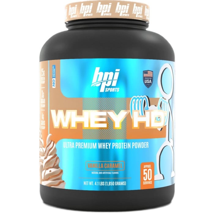 BPI Sports Whey-HD - 4.1lbs Vanilla Caramel