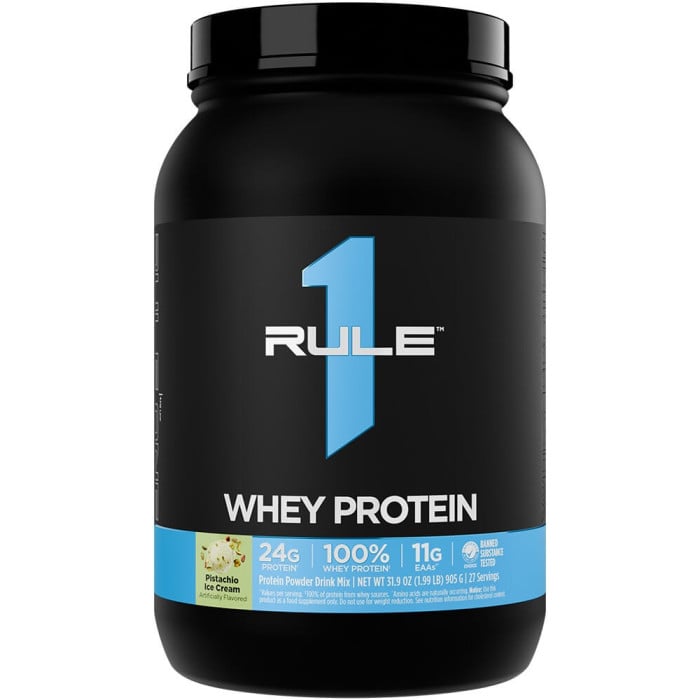 Rule 1 R1 Whey Protein - 2lbs Pistachio Ice Cream
