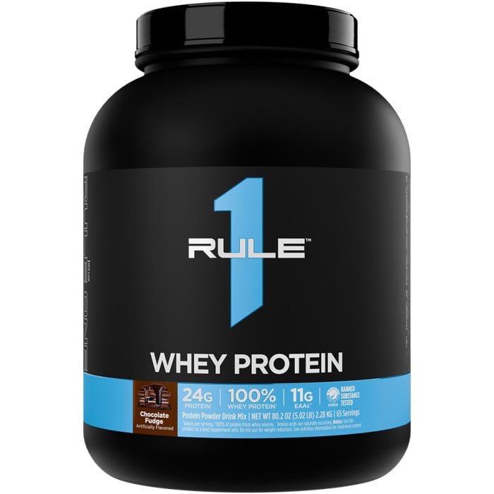 Rule 1 R1 Whey Protein - 2lbs Chocolate Fudge