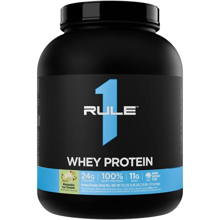 Rule 1 R1 Whey Protein - 5lbs Pistachio Ice Cream
