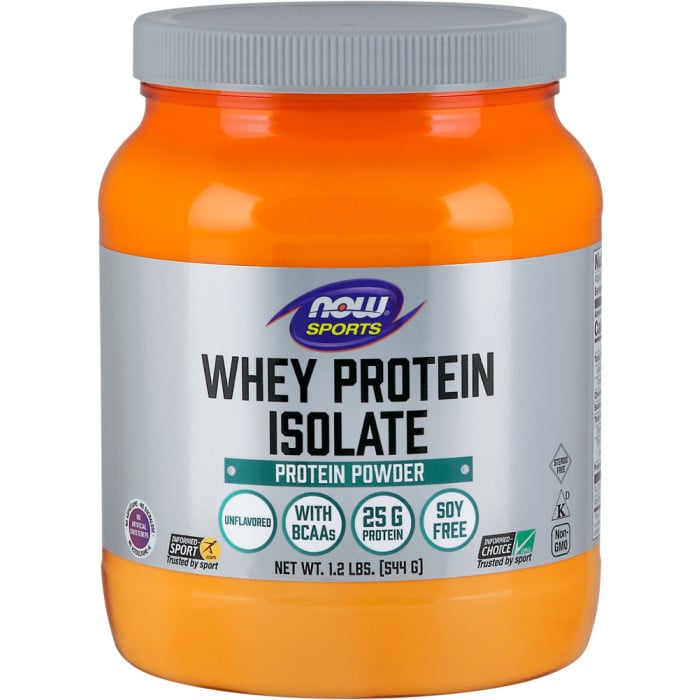 NOW Foods Whey Protein Isolate 1.2lbs Unflavored