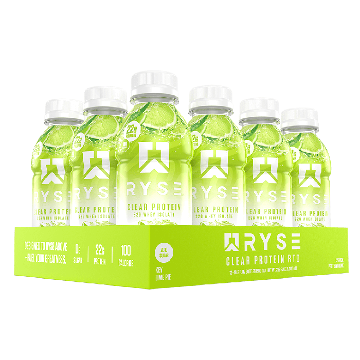 Ryse Clear Whey Protein RTD - Box of 12 Key Lime Pie