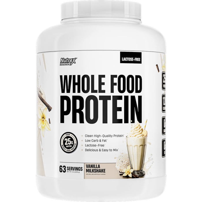 Nutrex Whole Food Protein - 5lbs Vanilla Milkshake