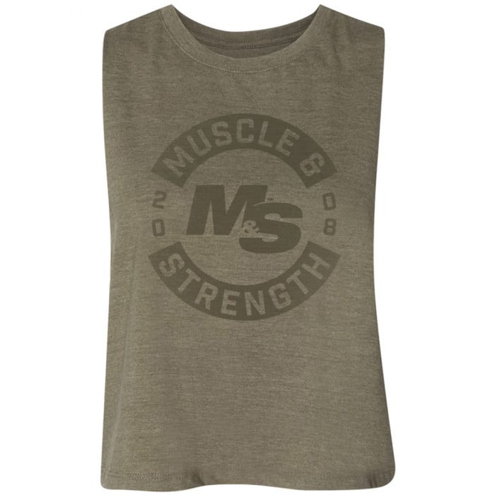 Women's Seal Cropped Tank - Olive