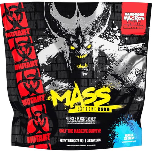 Mutant Mass Extreme 2500 - 6lbs Vanilla Ice Cream