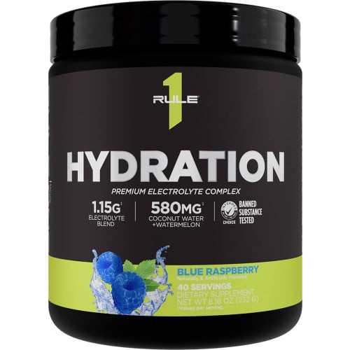 Rule 1 Hydration - 40 Servings Blue Razz