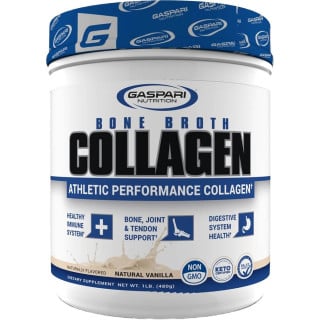Gaspari Bone Broth Athletic Collagen - 30 Servings Vanilla