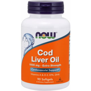 NOW Foods Cod Liver Oil 1,000mg - 90 Softgels 