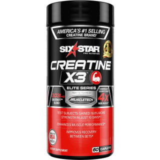 Six Star Elite Series Creatine X3 Caps - 60 Caplets