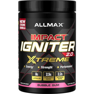 AllMax Nutrition Impact Igniter Xtreme 2.0 - 30 Servings Bubble Gum