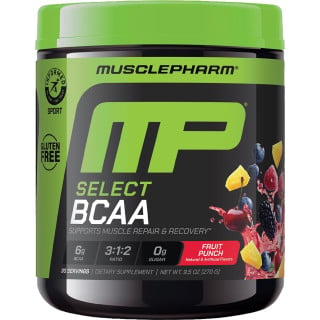 MusclePharm Select BCAA Powder - 30 Servings Fruit Punch