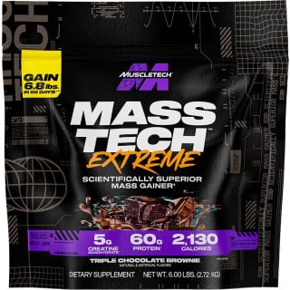 MuscleTech Mass-Tech EXTREME 2000 - 6lbs Triple Chocolate Brownie
