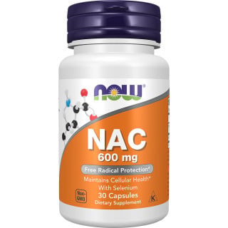 NOW Foods NAC (N-Acetyl Cysteine) 600 mg - 30 VCaps