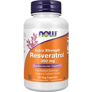 NOW Foods Extra Strength Resveratrol 350mg - 60 VCapsules