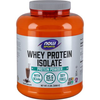 NOW Foods Whey Protein Isolate 5lbs Creamy Chocolate