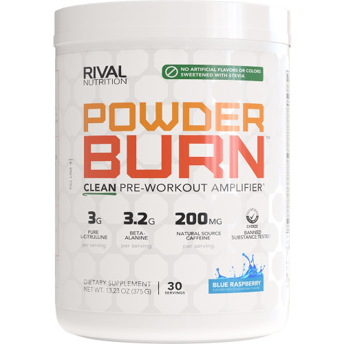 Rival Nutrition Clean Powder Burn - 30 Servings Blue Raspberry