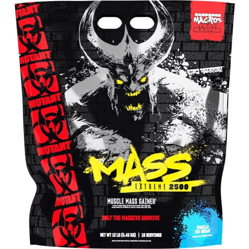 Mutant Mass Extreme 2500 - 12lbs Vanilla Ice Cream