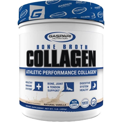 Gaspari Bone Broth Athletic Collagen - 30 Servings Vanilla
