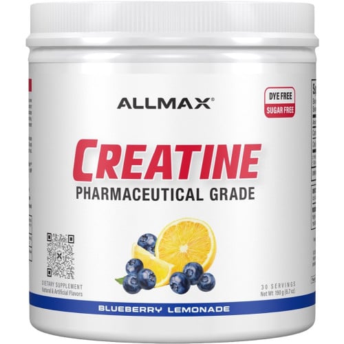 AllMax Nutrition Creatine Monohydrate - 30 Servings Blueberry Lemonade