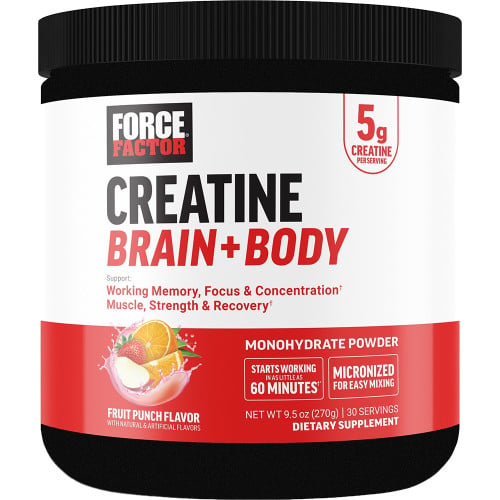 Force Factor Creatine Brain + Body - 30 Servings Fruit Punch