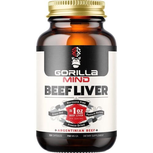 Gorilla Mind Beef Liver - 120 Capsules
