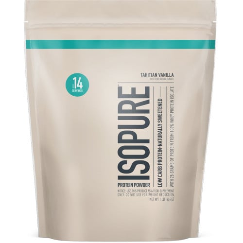 Nature's Best Isopure Low Carb Protein 1lb Tahitian Vanilla Naturally Sweetened