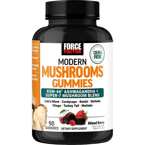 Force Factor Modern Mushrooms Gummies - 90 Gummies Mixed Berry